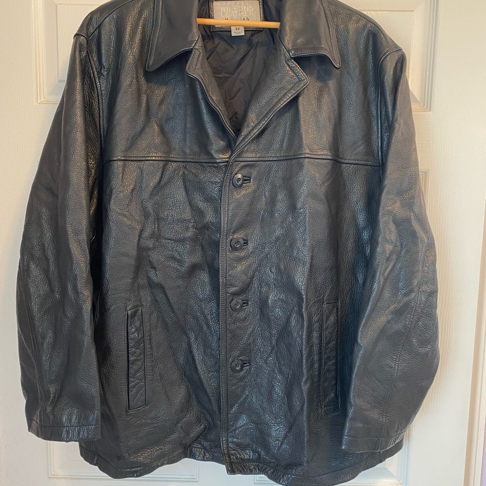 Wilson’s Leather M. Jillian Men's Black Leather Jacket 3X